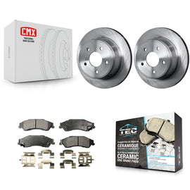 Rear Brake Rotor Ceramic Pad Kit For Chevrolet S10 Blazer GMC Sonoma Jimmy Isuzu