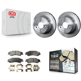 Rear Brake Rotor Ceramic Pad Kit For Chevrolet S10 Blazer GMC Sonoma Jimmy Isuzu