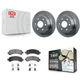 [Rear] 2002 Chevrolet Avalanche 1500 Suburban Premium OE Brake Rotors & Ceramic Pads Kit For Max Braking
