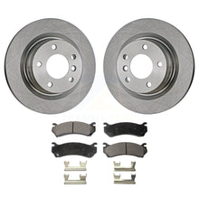 Charger l&#39;image dans la galerie, Rear Brake Rotor Ceramic Pad Kit For Chevrolet Silverado 2500 HD GMC Sierra 3500