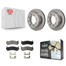 Charger l'image dans la galerie, Rear Brake Rotor Ceramic Pad Kit For Chevrolet Silverado 2500 HD GMC Sierra 3500