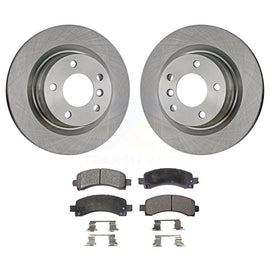 Rear Disc Brake Rotor Ceramic Pad Kit For Chevrolet Express 3500 2500 GMC Savana