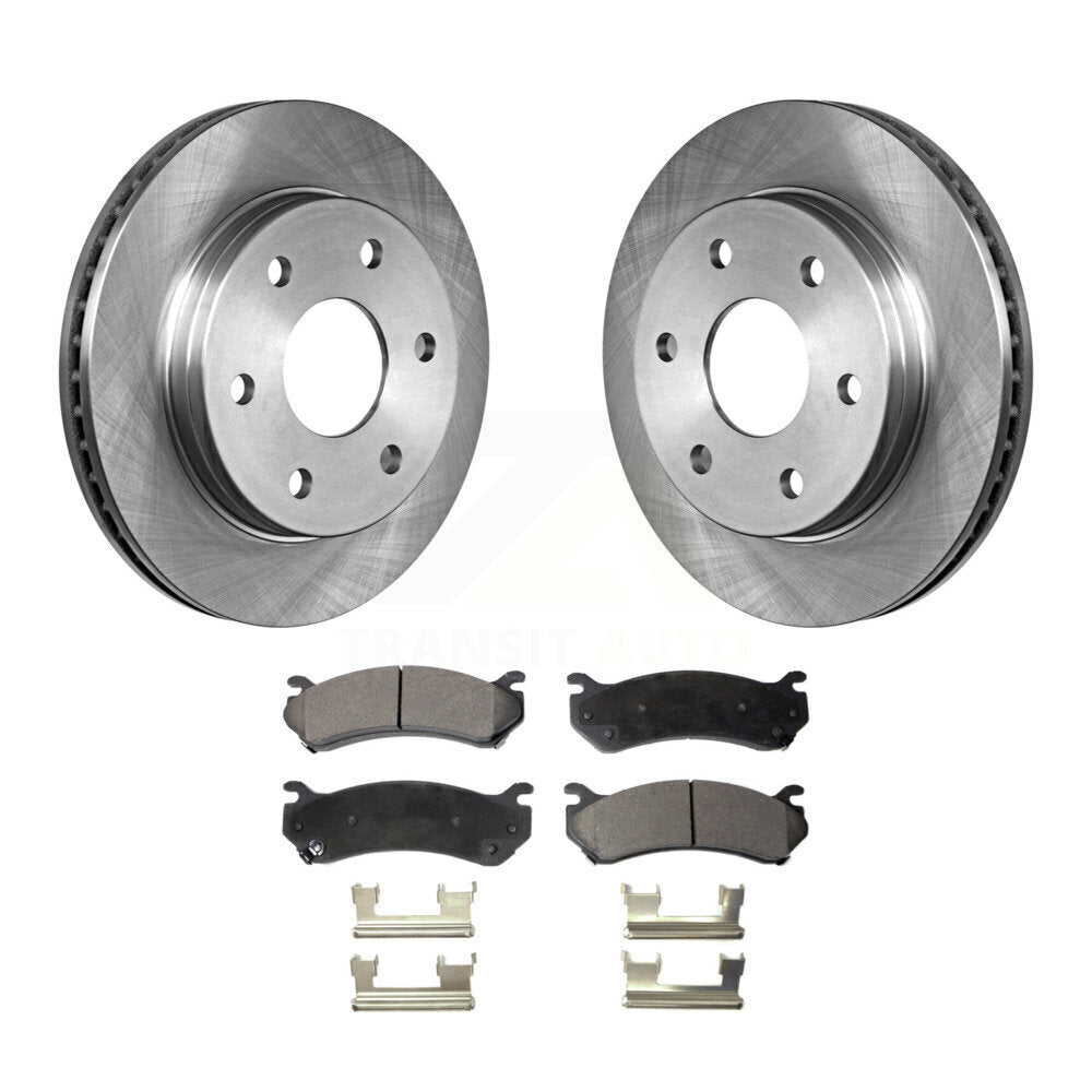 Rear Brake Rotor & Ceramic Pad Kit For Chevrolet Silverado 2500 HD GMC Sierra H2