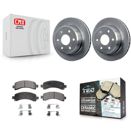 Rear Brake Rotors Ceramic Pad Kit For Chevrolet Tahoe GMC Suburban 1500 Yukon XL