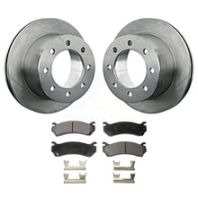 Charger l&#39;image dans la galerie, Rear Brake Rotor &amp; Ceramic Pad Kit For GMC Sierra 3500 Classic With 12000 Lb GVW