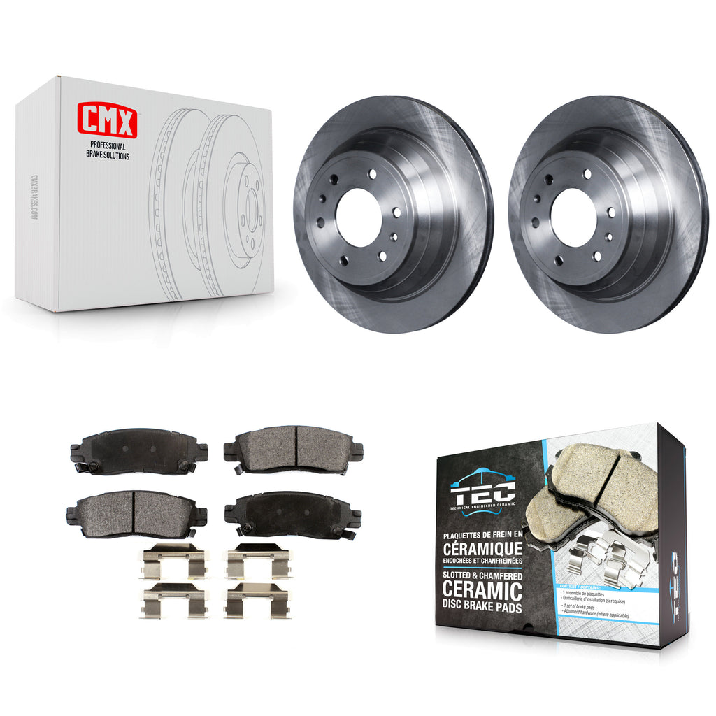 Rear Brake Rotors Ceramic Pad Kit For Chevrolet Trailblazer GMC Envoy EXT XL XUV