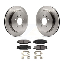 Load image into Gallery viewer, Rear Disc Brake Rotors And Ceramic Pads Kit For Cadillac CTS STS