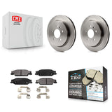 Rear Disc Brake Rotors And Ceramic Pads Kit For Cadillac CTS STS
