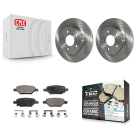 Rear Brake Rotor & Ceramic Pad Kit For Chevrolet Malibu Pontiac G6 Cobalt Saturn