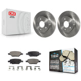 Rear Brake Rotor & Ceramic Pad Kit For Chevrolet Malibu Pontiac G6 Cobalt Saturn