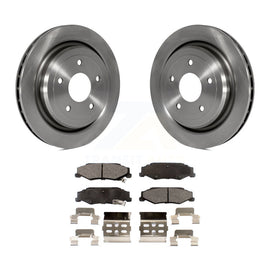 Rear Disc Brake Rotors And Ceramic Pads Kit For Chevrolet Corvette Cadillac XLR