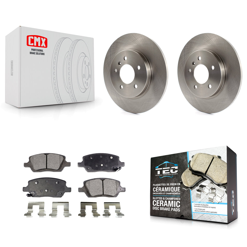 Rear Brake Rotors & Ceramic Pad Kit For Chevrolet Uplander Pontiac Montana Buick