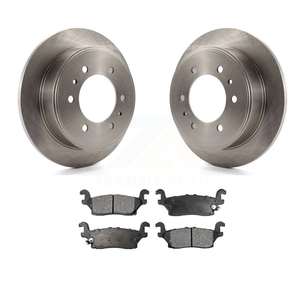 Rear Disc Brake Rotors And Ceramic Pads Kit For Hummer H3 H3T