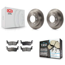 Charger l'image dans la galerie, Rear Disc Brake Rotors And Ceramic Pads Kit For Hummer H3 H3T