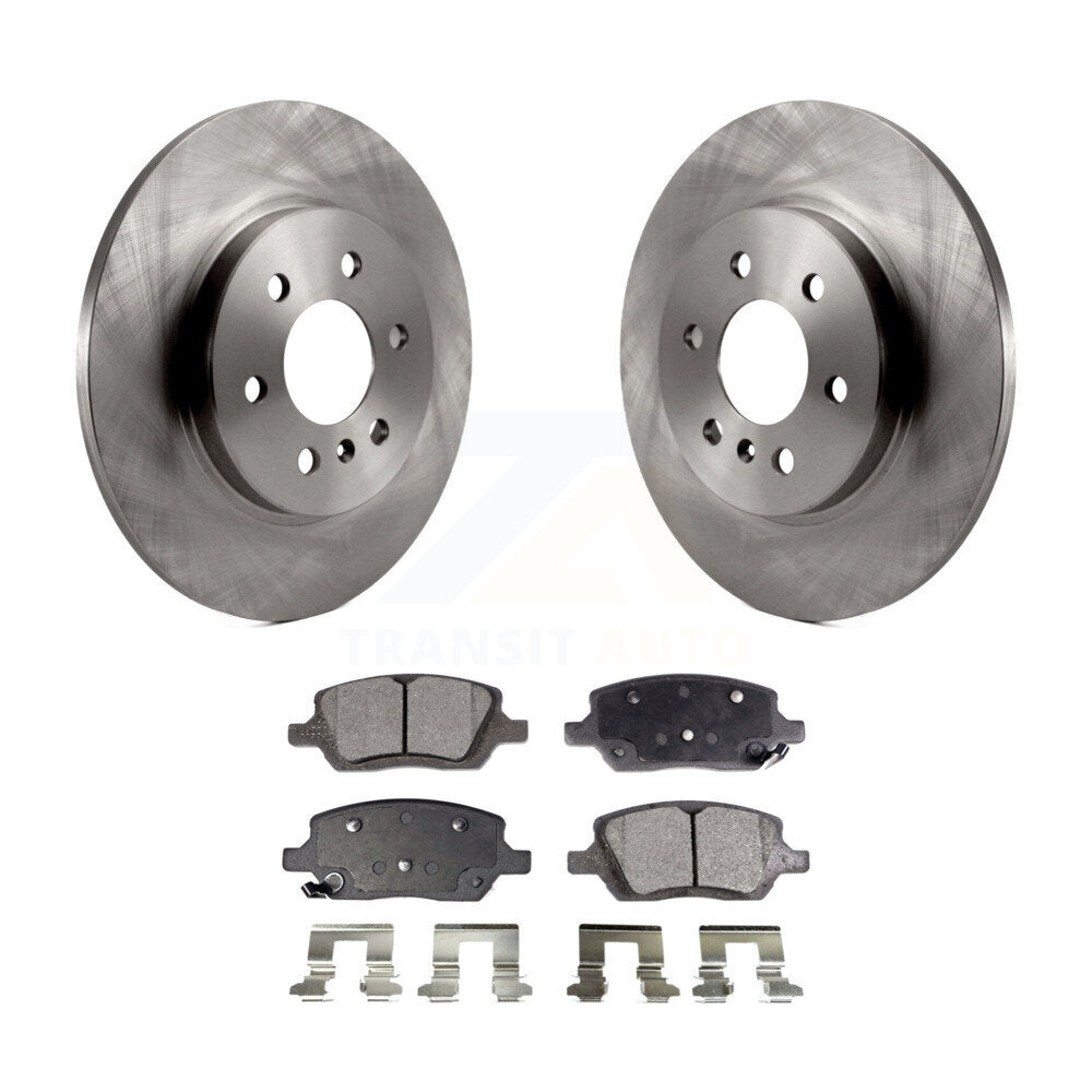 Rear Brake Rotors & Ceramic Pad Kit For Chevrolet Uplander Buick Terraza Pontiac