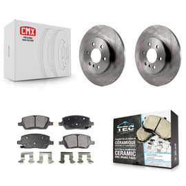 Rear Brake Rotors & Ceramic Pad Kit For Chevrolet Uplander Buick Terraza Pontiac