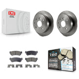 Rear Disc Brake Rotors & Ceramic Pad Kit For Suzuki Forenza Reno Chevrolet Optra