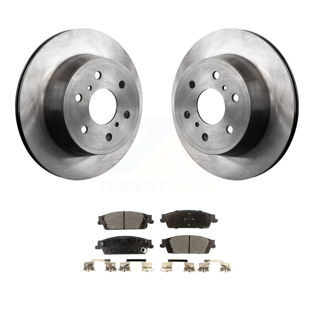 Rear Brake Rotor & Ceramic Pad Kit For Chevrolet Silverado 1500 GMC Sierra Tahoe