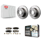 Rear Brake Rotor & Ceramic Pad Kit For Chevrolet Silverado 1500 GMC Sierra Tahoe