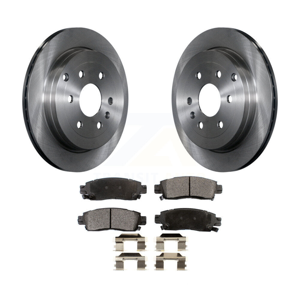 Rear Brake Rotor Ceramic Pad Kit For Chevrolet Traverse GMC Acadia Buick Enclave