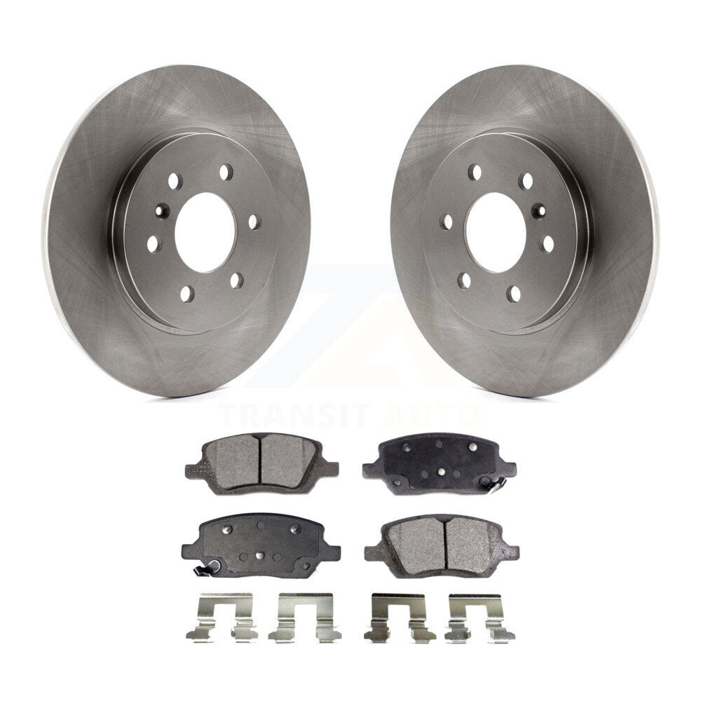 Rear Brake Rotors & Ceramic Pad Kit For Chevrolet Uplander Pontiac Montana Buick