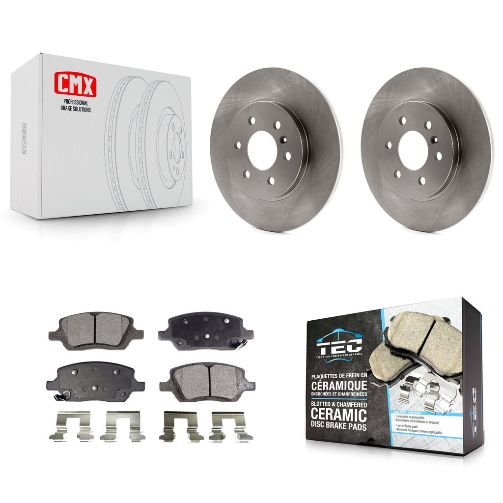 Rear Brake Rotors & Ceramic Pad Kit For Chevrolet Uplander Pontiac Montana Buick