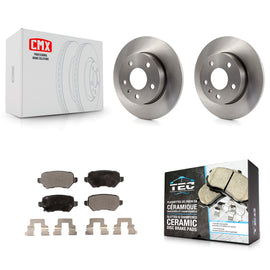 [Rear] 2008-2009 Saturn Astra Premium OE Brake Rotors & Ceramic Pads Kit For Max Braking