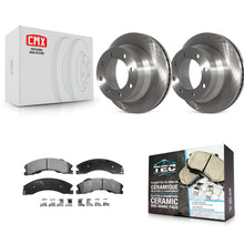 Charger l'image dans la galerie, Rear Disc Brake Rotor Ceramic Pad Kit For Chevrolet Express 3500 GMC Savana 4500