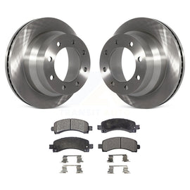 Rear Disc Brake Rotors And Ceramic Pads Kit For Chevrolet Express 4500