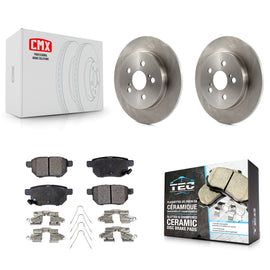 Rear Brake Rotor & Ceramic Pad Kit For Toyota Corolla Prius Matrix Prime Pontiac