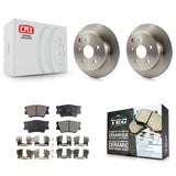 Rear Disc Brake Rotors And Ceramic Pads Kit For Toyota Matrix Pontiac Vibe