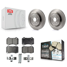 Charger l'image dans la galerie, Rear Disc Brake Rotors And Ceramic Pads Kit For Chevrolet Camaro Cadillac CTS