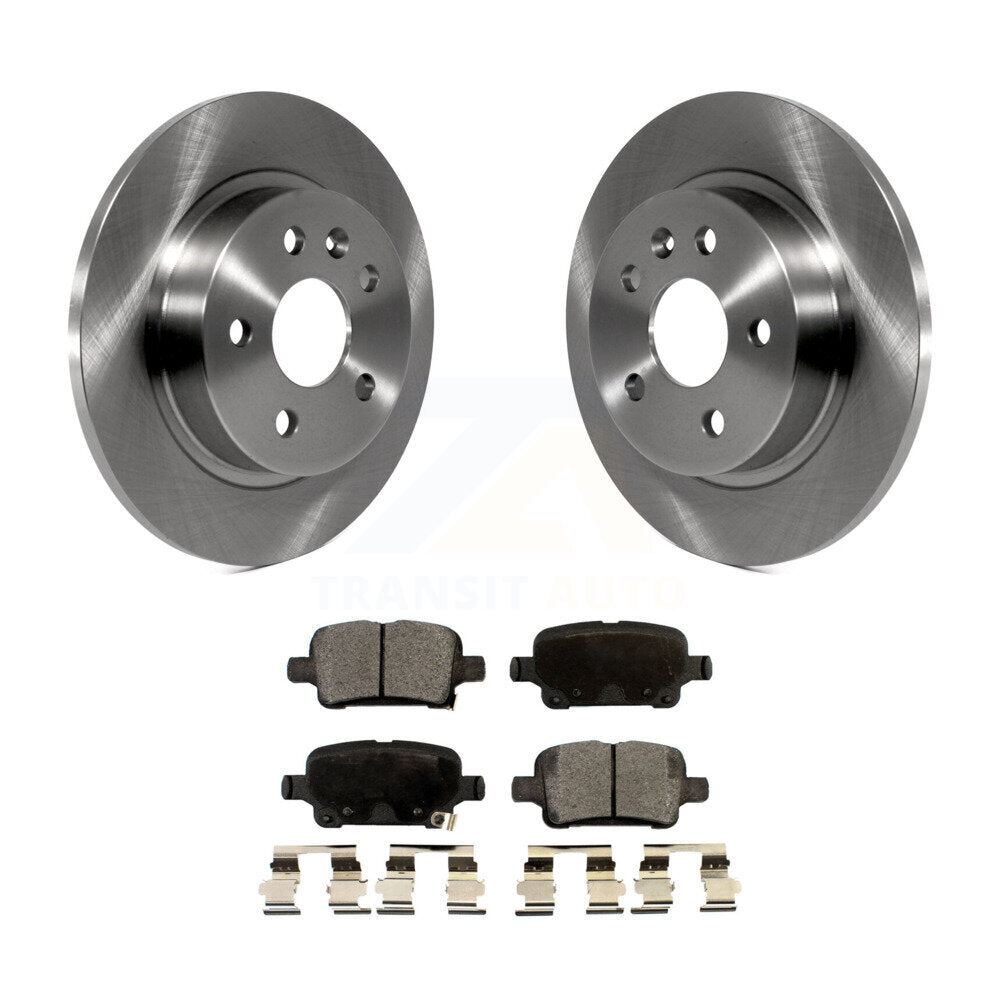 Rear Brake Rotor & Ceramic Pad Kit For Chevrolet Cruze With 268mm Diameter