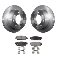 Charger l&#39;image dans la galerie, Rear Disc Brake Rotor &amp; Ceramic Pad Kit For 2011 Chevrolet Silverado 1500 Hybrid