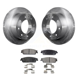 [Rear] 2011 Chevrolet Silverado 1500 Hybrid Premium OE Brake Rotors & Ceramic Pads Kit For Max Braking