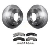 Rear Brake Rotor Ceramic Pad Kit For Chevrolet Silverado 2500 HD GMC Sierra 3500