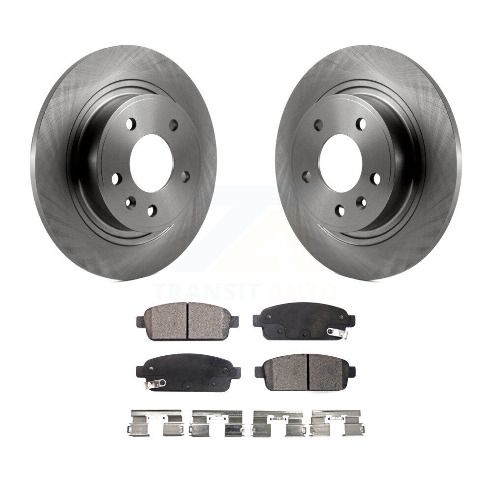 Rear Brake Rotor & Ceramic Pad Kit For Chevrolet Cruze Buick Verano Volt Cascada