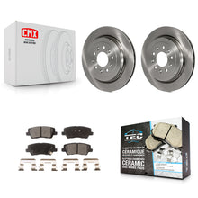 Load image into Gallery viewer, Rear Disc Brake Rotors And Ceramic Pads Kit For Cadillac ATS