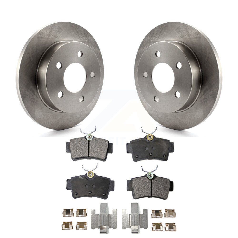 Rear Disc Brake Rotors And Ceramic Pads Kit For Ford Mustang