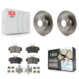 Rear Disc Brake Rotors And Ceramic Pads Kit For Ford Mustang