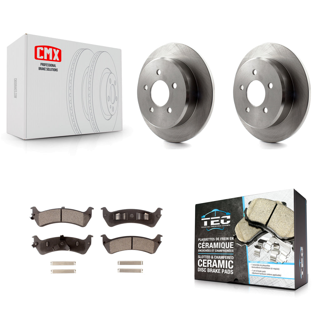 Rear Brake Rotors & Ceramic Pad Kit For Ford Ranger Explorer Mercury Mountaineer