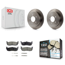 Charger l'image dans la galerie, Rear Brake Rotor And Ceramic Pad Kit For Ford F-150 Expedition Lincoln Navigator