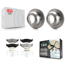 Charger l'image dans la galerie, Rear Brake Rotors Ceramic Pad Kit For 03 Ford F-550 Super Duty With 8 Lug Wheels