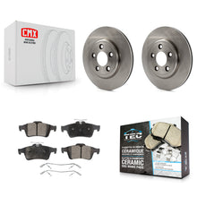 Charger l'image dans la galerie, Rear Disc Brake Rotors And Ceramic Pads Kit For Jaguar Vanden Plas XJ8