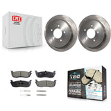 Rear Brake Rotor And Ceramic Pad Kit For Ford F-150 Expedition Lincoln Navigator