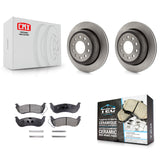 [Rear] 2003-2011 Lincoln Town Car Sedan Premium OE Brake Rotors & Ceramic Pads Kit For Max Braking