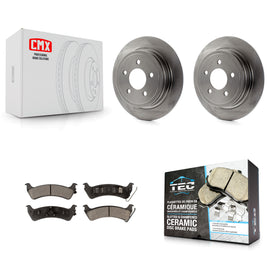 Rear Disc Brake Rotors And Ceramic Pads Kit For Ford Explorer Sport Trac