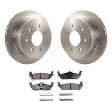 Charger l&#39;image dans la galerie, Rear Disc Brake Rotors And Ceramic Pads Kit For Ford F-150 Lincoln Mark LT