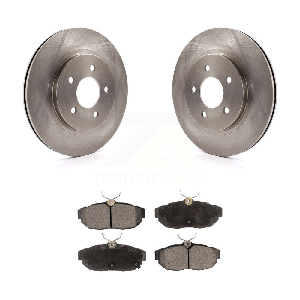 Rear Disc Brake Rotors And Ceramic Pads Kit For Ford Mustang