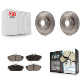 Rear Disc Brake Rotors And Ceramic Pads Kit For Ford Mustang